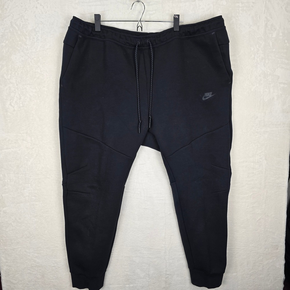 Nike Mens Tech Fleece Joggers Black Slim Fit Tapered Pants 4XL HV0959-010 NEW
